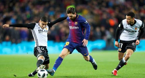 برشلونة يتحسس نهائي كأس الملك بطرف قدم بانتصار مُقلق على فالنسيا